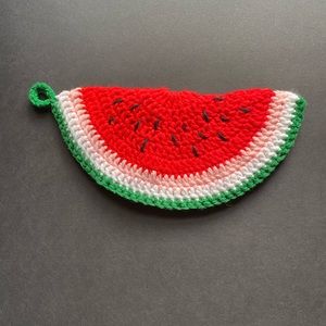 Watermelon Knit Coaster